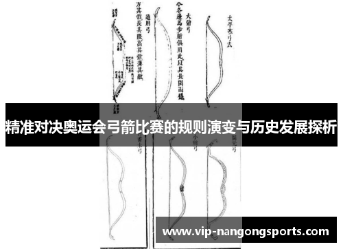 精准对决奥运会弓箭比赛的规则演变与历史发展探析